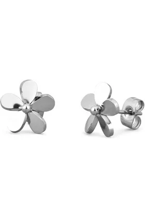 Vuch Nádherné ocelové náušnice Kytičky Fleurette Silver