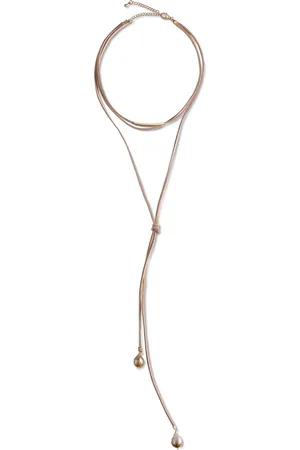 JwL Luxury Pearls Dlouhý kožený náhrdelník s pravými barokními perlami JL0634
