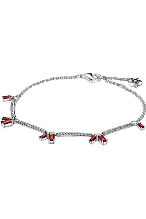PANDORA Článkový stříbrný náramek s krystaly Pavé 592537C01 18 cm
