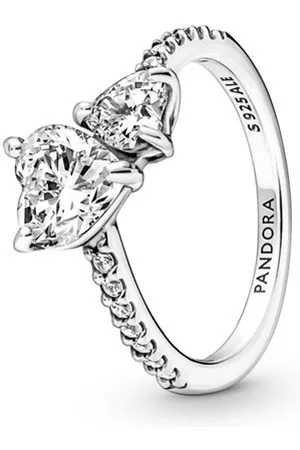 PANDORA Třpytivý stříbrný prsten Timeless 191198C01 52 mm