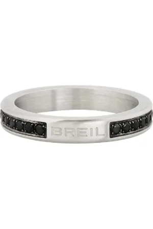 Breil Stylový ocelový prsten se zirkony Light Row TJ336 60 mm