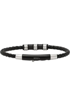 Breil Elegantní pánský kožený náramek Wanderlust TJ3369