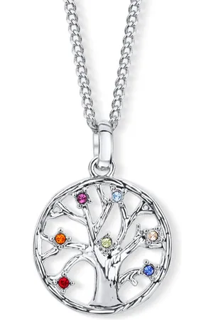Crystalp Slušivý náhrdelník s krystaly Chakra Tree of life 31093.MLT.R