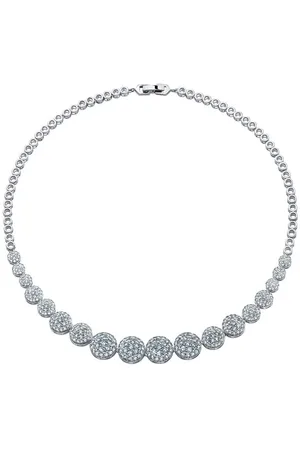 Crystalp Okouzlující třpytivý náhrdelník s krystaly 12152.R