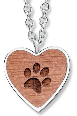 Crystalp Originální ocelový náhrdelník s tlapkou Wooden Paw 30418.W2.E.36