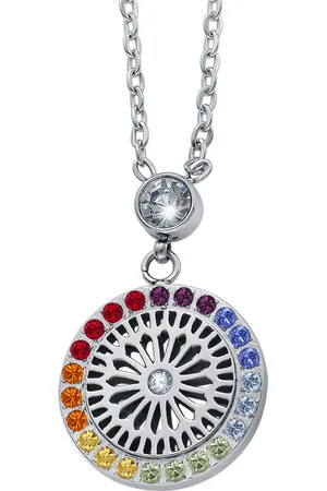 Crystalp Barevný ocelový náhrdelník s krystaly Balance Chakra 32162.MUL.E