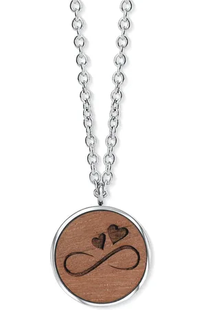 Crystalp Slušivý ocelový náhrdelník Infinity Love 30424.W2.E.46