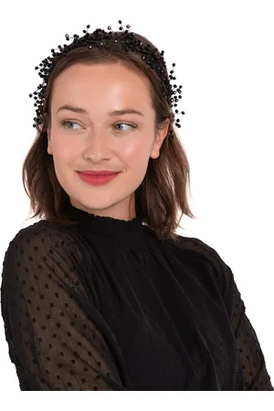Troli Módní černá čelenka do vlasů