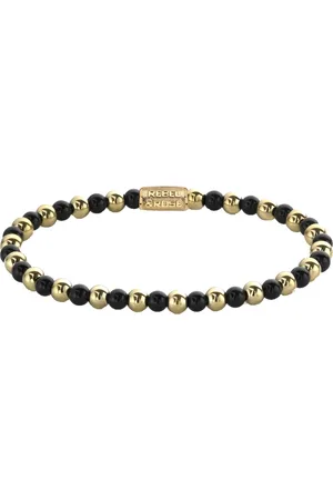 Rebel & Rose Korálkový náramek Mix Black Madonna RR-40061-G 17,5 cm - M