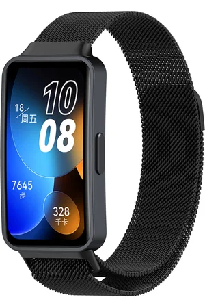4wrist Milánský tah s magnetickým zapínáním pro Huawei Watch Band 10, 9, 8 - Black