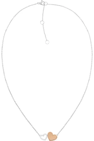 Tommy Hilfiger Slušivý ocelový náhrdelník se srdíčky Enamel Hearts 2780743