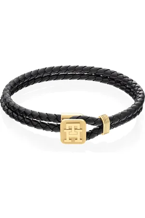 Tommy Hilfiger Slušivý kožený náramek Monogram 2790531