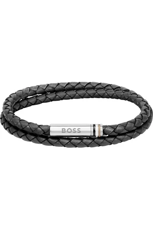 HUGO BOSS Elegantní kožený dvojitý náramek 1580489 17,5 cm