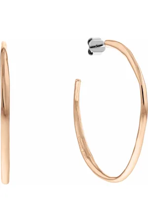 Calvin Klein Kruhové bronzové náušnice Molten Pebble 35000114