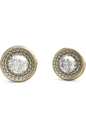 Guess Pozlacené náušnice Unique Solitaire JUBE03396JWYGT/U