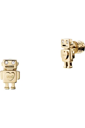 Liu Jo Originální pozlacené náušnice Roboti Teen LJ1909