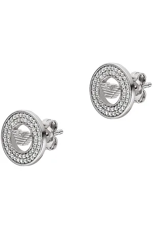 Emporio Armani Módní stříbrné náušnice s krystaly EG3587040