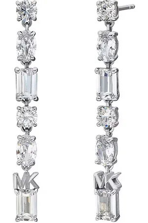 Michael Kors Luxusní stříbrné náušnice se zirkony Premium MKC1662CZ040