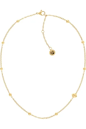 Tommy Hilfiger Slušivý pozlacený náhrdelník pro ženy Metallic Orb 2780817