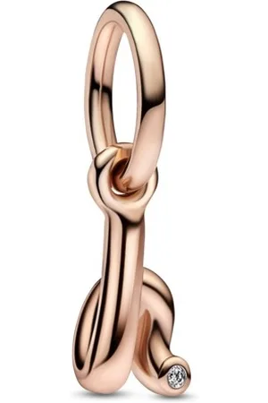 PANDORA Bronzový přívěsek písmeno H se zirkonem 782462C01