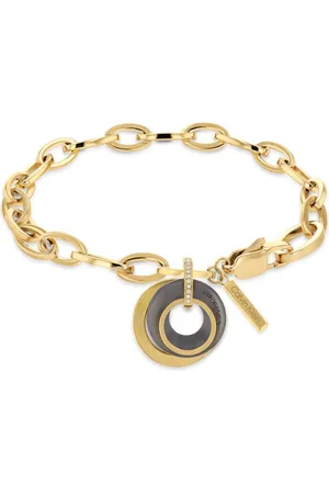 Calvin Klein Luxusní pozlacený náramek s krystaly 35000154