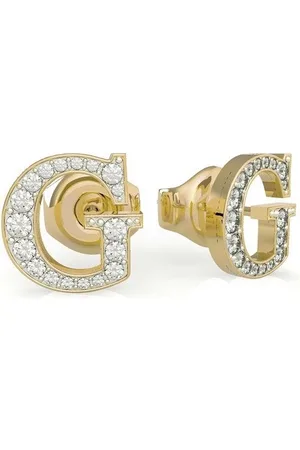 Guess Stylové pozlacené náušnice Studs Party JUBE02170JWYGT/U