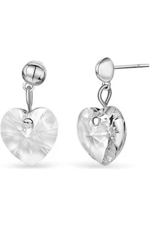 Crystalp Romantické náušnice srdíčka Lovely Heart 4022.CAB.R