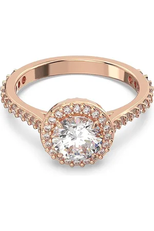 Swarovski Třpytivý bronzový prsten se krystaly Constella 563940 55 mm