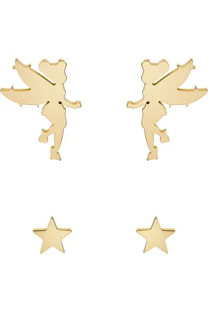 Disney Slušivý set pozlacených náušnic Tinker Bell S600148YL-B.CS