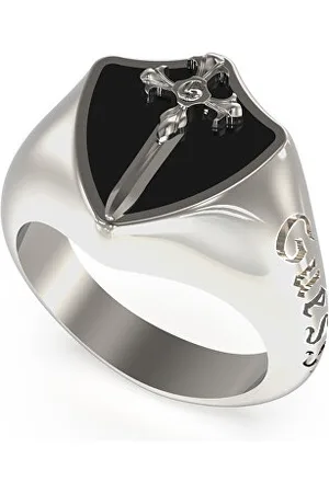 Guess Módní ocelový prsten pro muže South Elemeda JUMR04020JWSTBK 64 mm