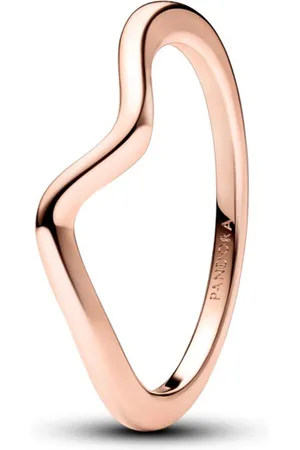 PANDORA Vlnitý bronzový prsten Timeless Rose 183095C00 52 mm
