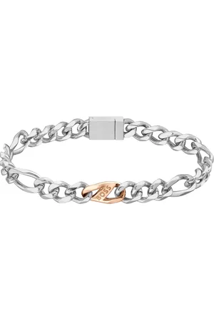 HUGO BOSS Ocelový bicolor náramek pro muže Rian 1580613 19 cm