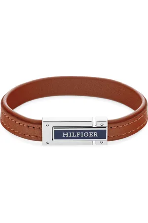 Tommy Hilfiger Světle hnědý kožený náramek pro muže 2790560