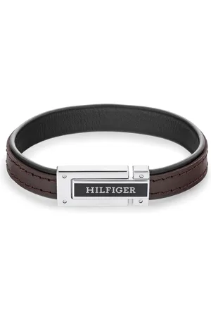 Tommy Hilfiger Hnědý kožený náramek pro muže 2790559
