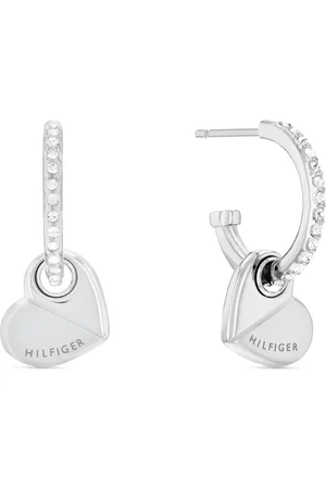 Tommy Hilfiger Moderní ocelové kruhy se srdíčky 2780882