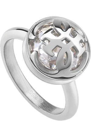 Guess Módní prsten pro ženy 4G Logo Boule JUBR01397JWRH 52 mm