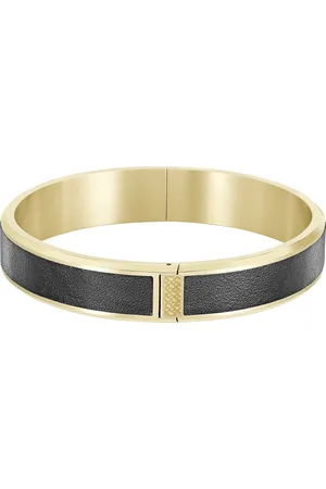 HUGO BOSS Elegantní pozlacený náramek pro muže Bangle 1580507 19 cm