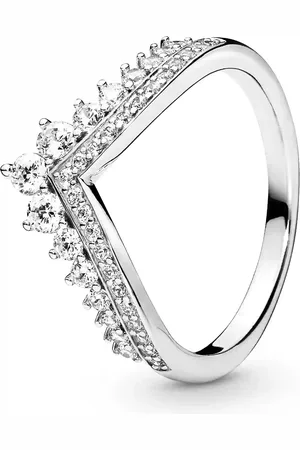 PANDORA Stylový stříbrný prsten s třpytivými kamínky Timeless 197736CZ 50 mm