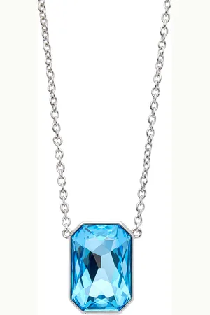 Oliver Weber Slušivý náhrdelník s modrým krystalem Swarovski 12449 202