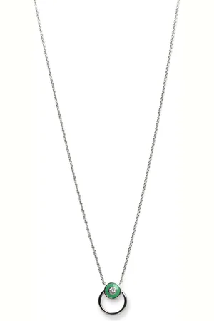 Oliver Weber Stylový stříbrný náhrdelník Apricus 61290 GRE (řetízek, přívěsek)