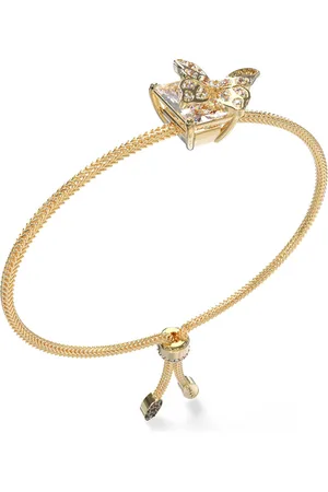 Guess Něžný pozlacený náramek s motýlkem Chrysalis JUBB04098JWYGT/U