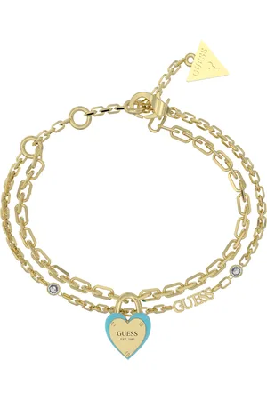 Guess Stylový dvojitý náramek All You Need is Love JUBB04206JWYGTQ 18,5 cm