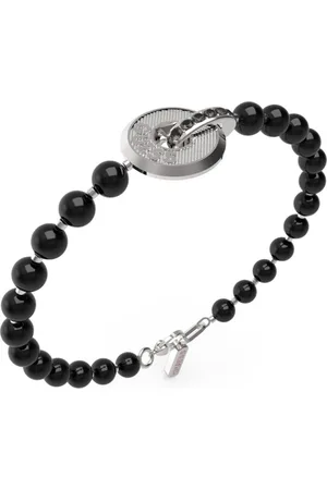 Guess Pánský korálkový náramek Edgy Styles JUMB04060JWSTBK 21 cm