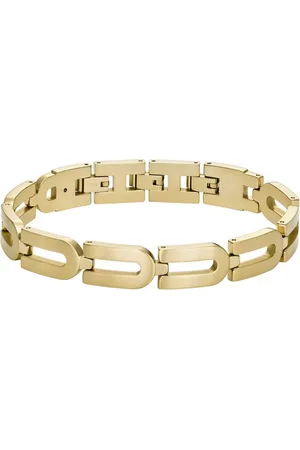 Fossil Stylový pozlacený náramek z oceli Heritage D-Link JF04691710