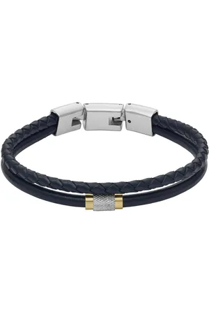 Fossil Pánský dvojitý kožený náramek JF04703998