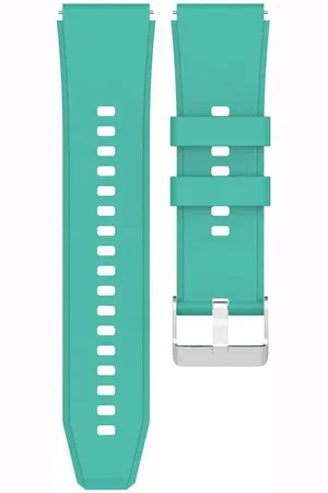 4wrist Silikonový řemínek se stříbrnou sponou 22 mm - Turquoise