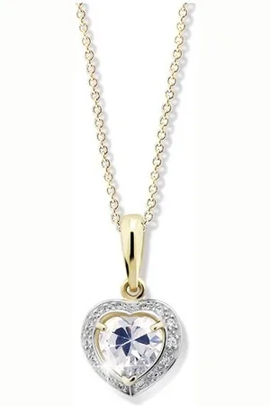 Cutie Jewellery Blyštivý přívěsek ze žlutého zlata se zirkony Z6308-1810-40-10-X-1