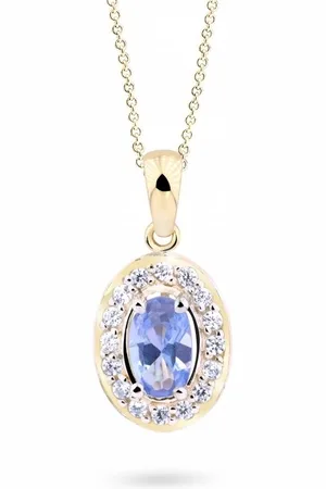 Cutie Jewellery Elegantní přívěsek ze žlutého zlata se zirkony Z8056-40-70-X-1