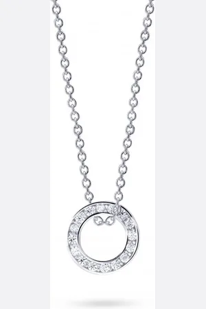 Cutie Jewellery Kruhový přívěsek z bílého zlata Z3061-40-10-X-2