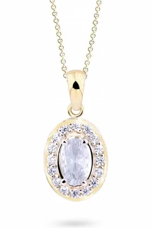 Cutie Jewellery Elegantní přívěsek ze žlutého zlata se zirkony Z8056-40-10-X-1
